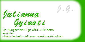 julianna gyimoti business card